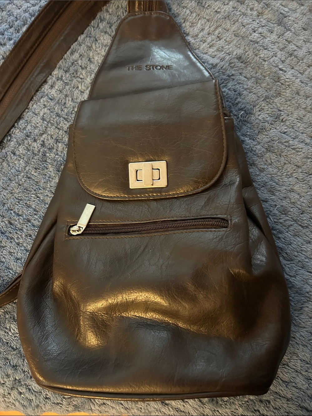 The Stone Women's Brown Crossbody Sling Bag